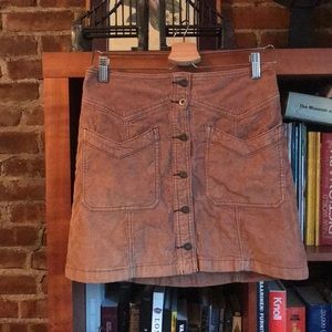 Rare Free People Cord Corduroy Mini Skirt 4